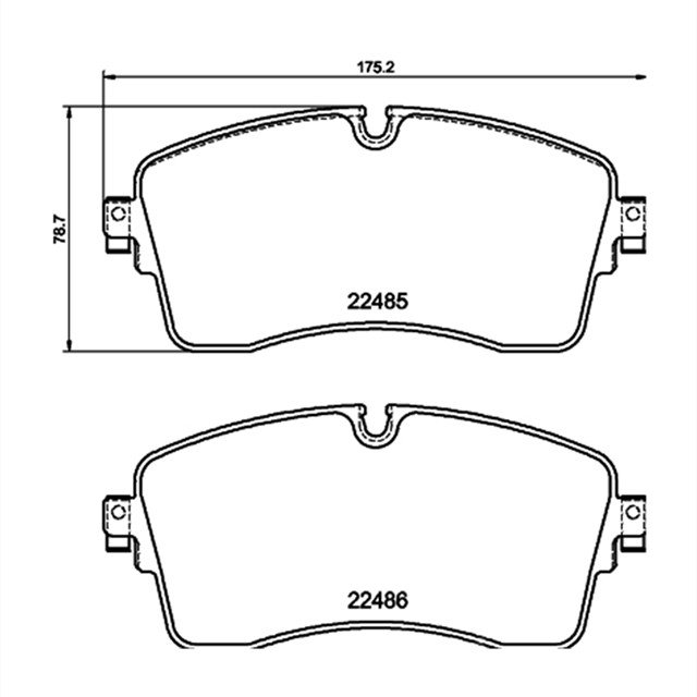 LR134644 Front Brake Pads GDB8174 for Land Rover Range Rover IV , DISCOVERY V, RANGE ROVER SPORT (L494)